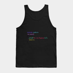 I am Engineer Code Tank Top